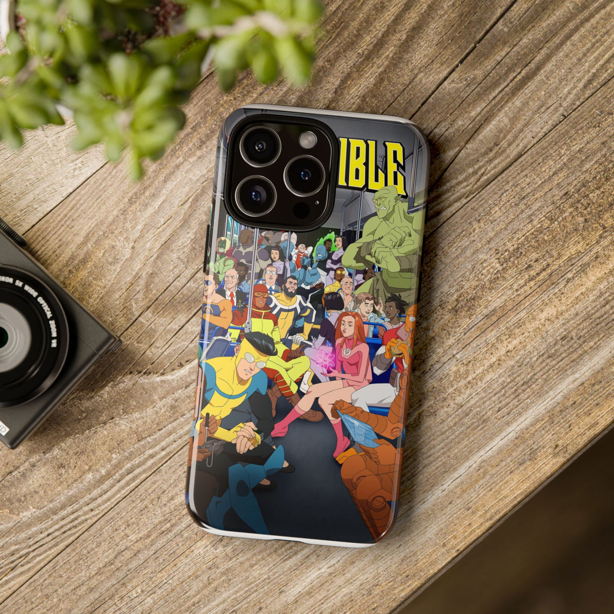 Comic Superhero Collage Phone Case — 'Invincible' Inspired Graphic Phone Cover