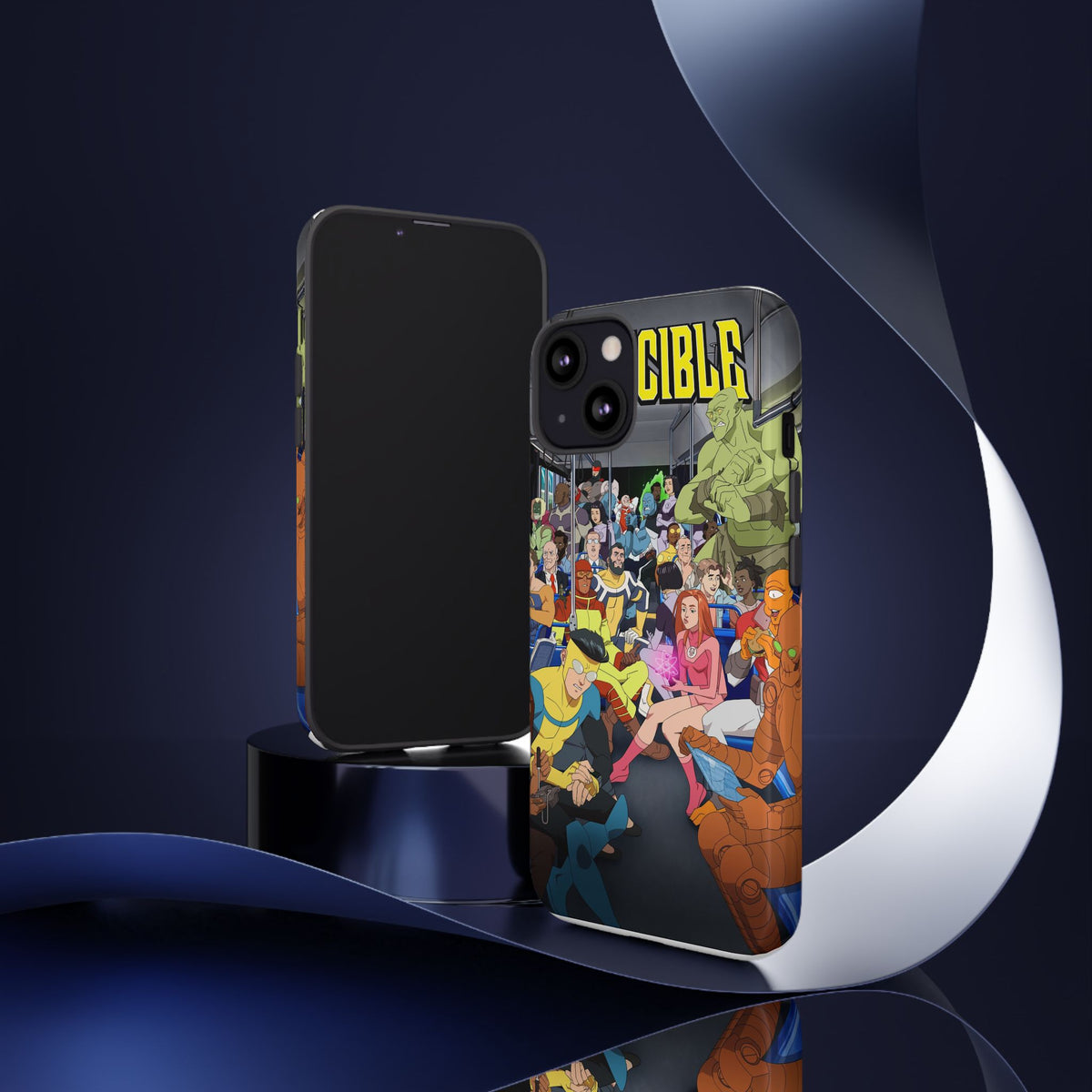 Comic Superhero Collage Phone Case — 'Invincible' Inspired Graphic Phone Cover