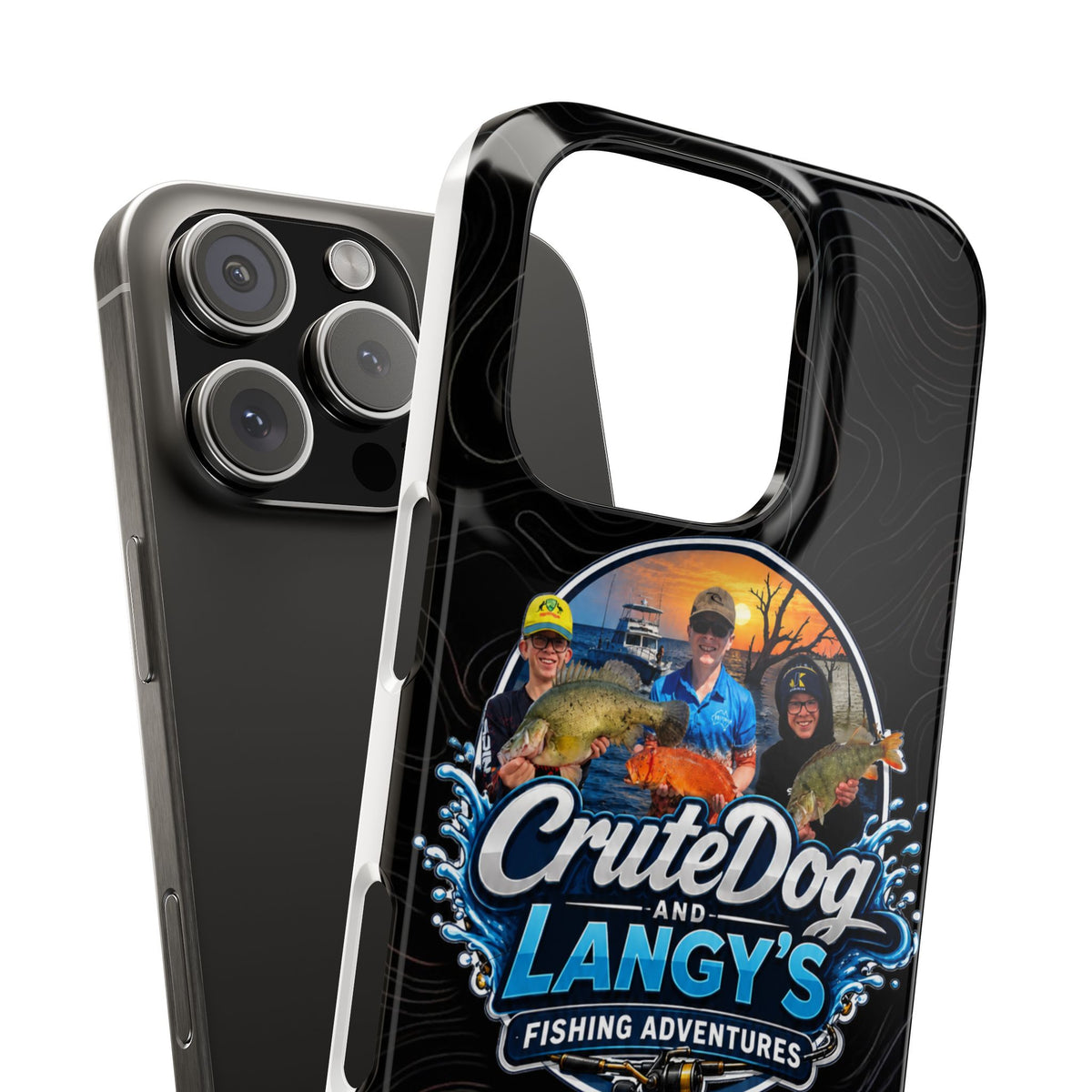 CruteDog & Langy’s Fishing Adventures Slim Phone Case