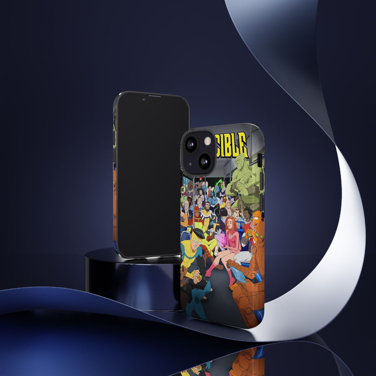 Comic Superhero Collage Phone Case — 'Invincible' Inspired Graphic Phone Cover