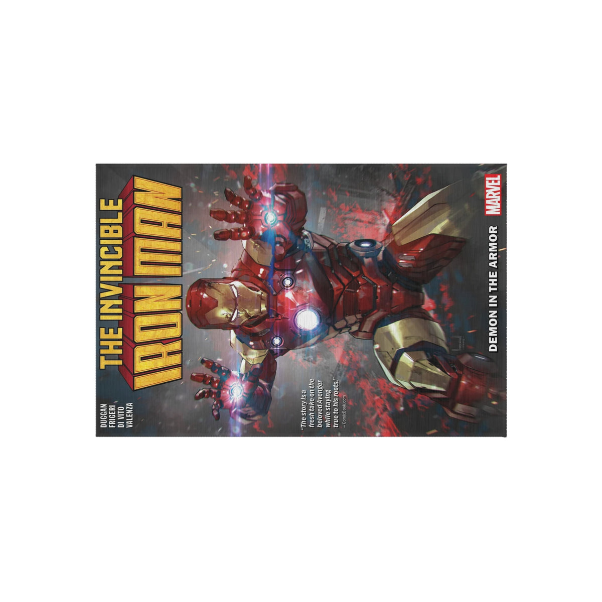 Iron Man Outdoor/Indoor Rug – The Invincible Armor Marvel Doormat