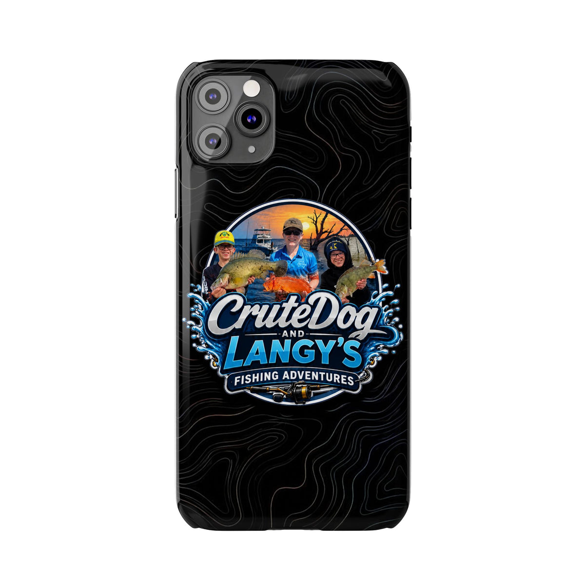 CruteDog & Langy’s Fishing Adventures Slim Phone Case