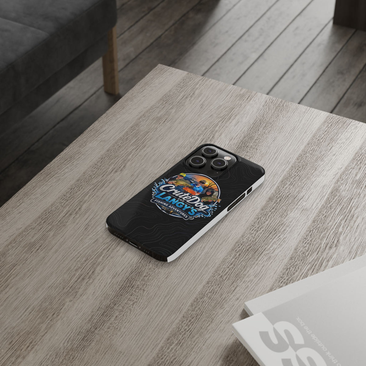 CruteDog & Langy’s Fishing Adventures Slim Phone Case