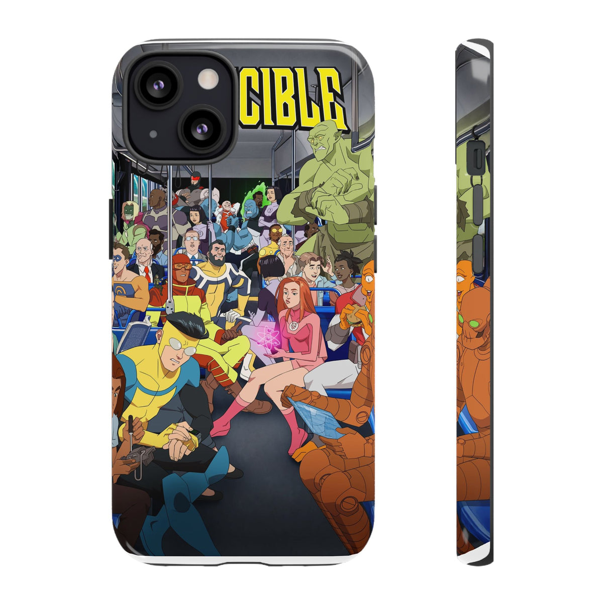 Comic Superhero Collage Phone Case — 'Invincible' Inspired Graphic Phone Cover