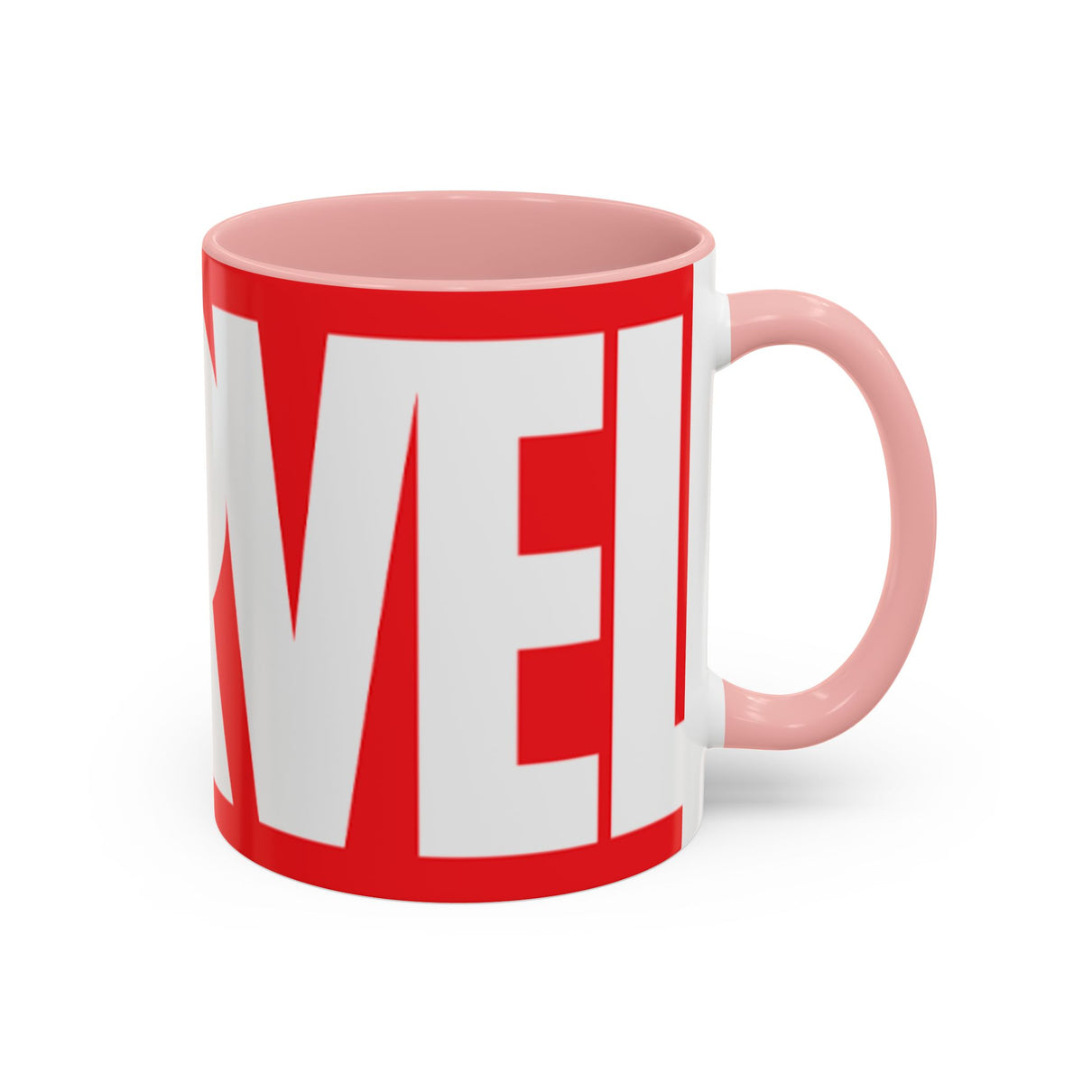 Marvel Logo Accent Coffee Mug – Red & White 11/15oz