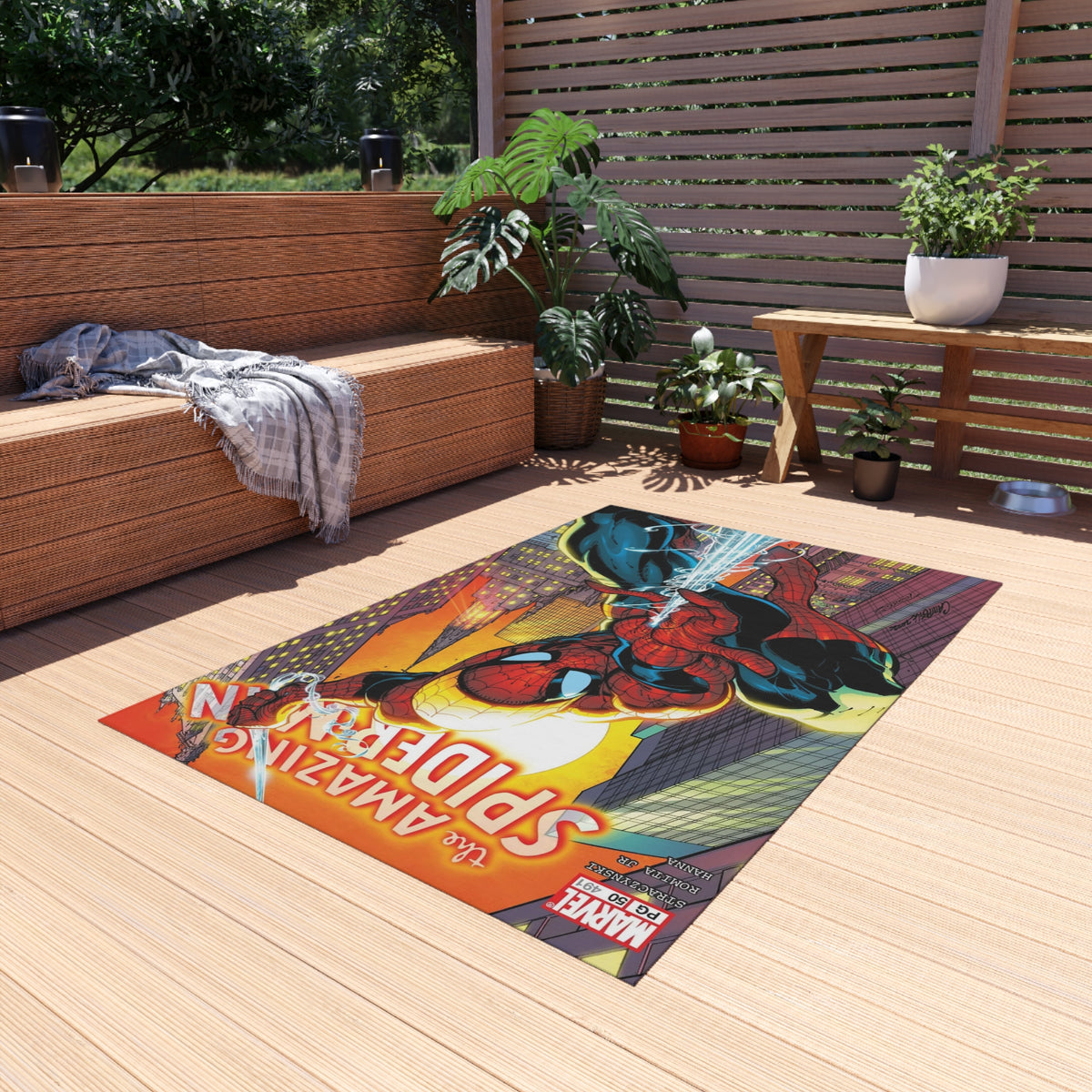 Spider-Man Outdoor Rug — The Amazing Spider-Man Patio Mat