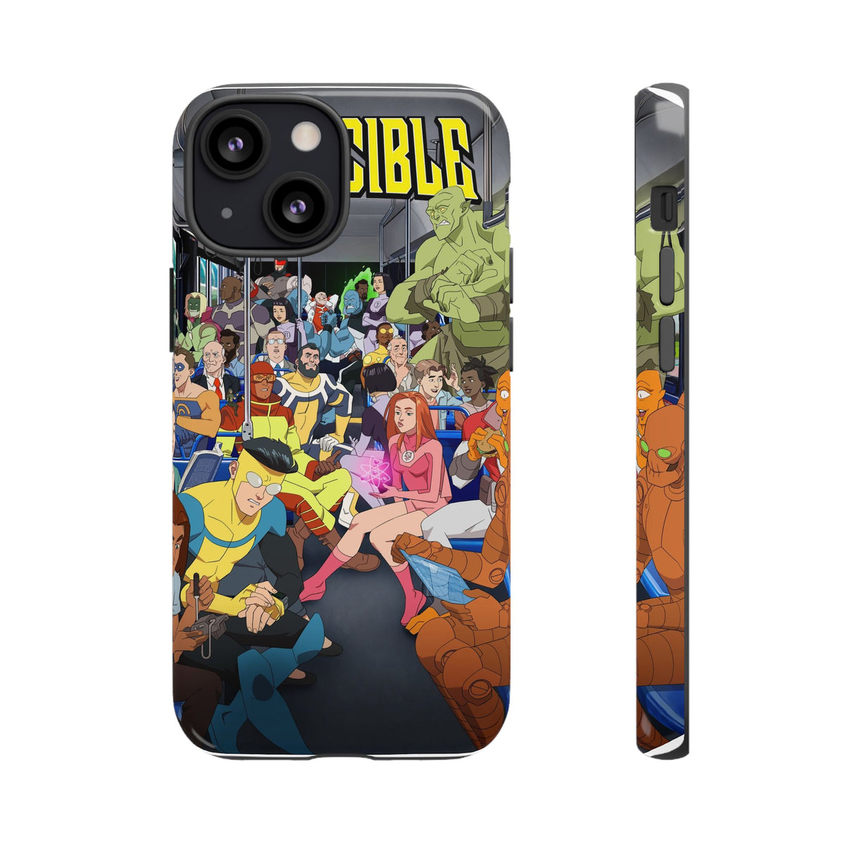 Comic Superhero Collage Phone Case — 'Invincible' Inspired Graphic Phone Cover