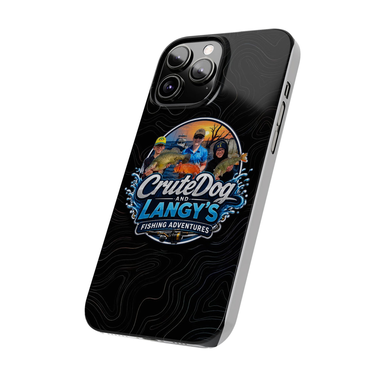 CruteDog & Langy’s Fishing Adventures Slim Phone Case
