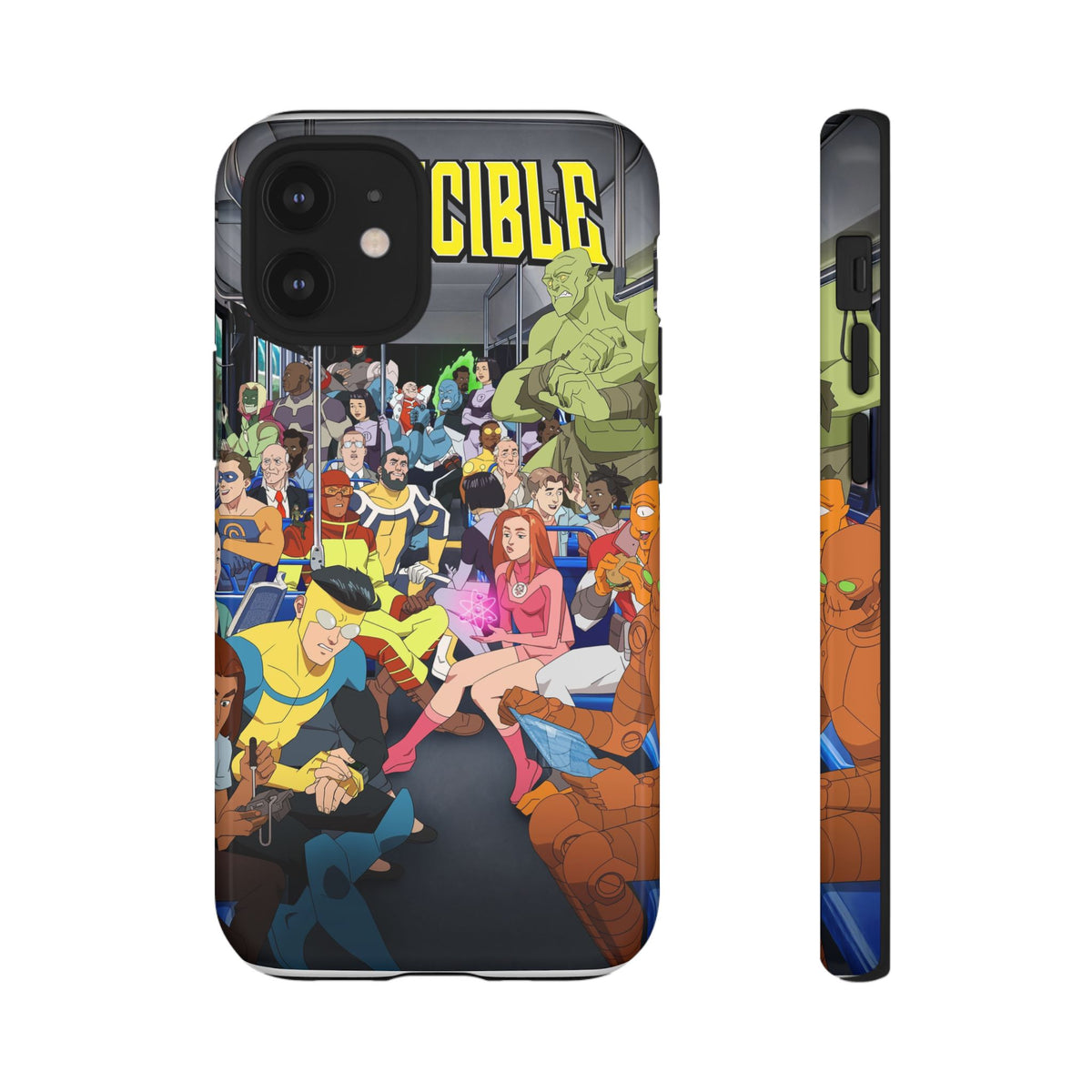 Comic Superhero Collage Phone Case — 'Invincible' Inspired Graphic Phone Cover