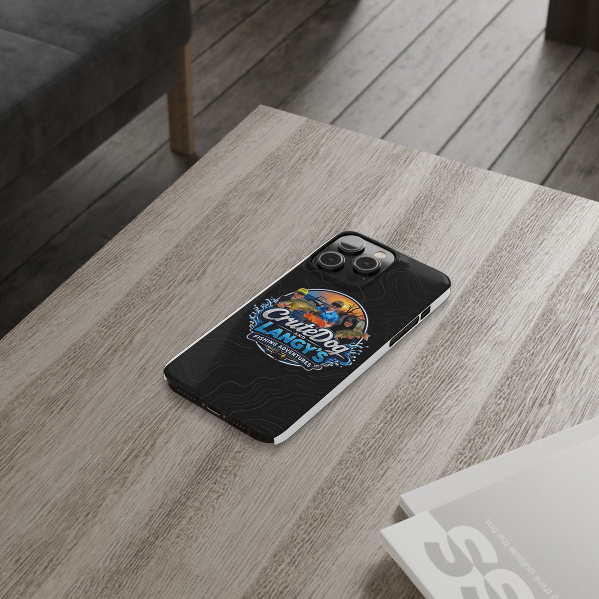 CruteDog & Langy’s Fishing Adventures Slim Phone Case